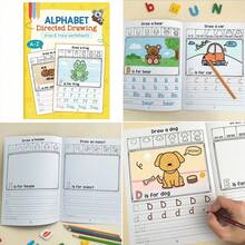 26 English Letters Tracing Workbook, 28 Pages Of A-ZAlphabet Practice Paper Learning English Exercise Book,ABC Writing Workbook Handwriting Workbook ForPreschool Kids, Toddler Boy Toys,GameBook.Book For Kids,Kid Learning