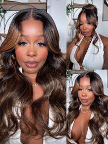 1B/30 Body Wave Human Hair Bundles Highlight Bundles Human Hair Virgin Remy Hair Bundles Two Tone Black And Brown Bundles Hair Weave Brown Bundles - Piano Color - View 8