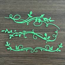 1pc Green Leaf Metal Cutting Die - Heavy Duty Scrapbooking And Card Making Die - Elegant Green Leaf Branch DIY Paper Craft, Scrapbooking Supplies, Intricate Leaf Design, Holiday Decoration - Silver - View 6
