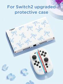 Accessories Bow Design, Compatible With New Switch 2 (2025), NS2/Switch OLED/Switch Lite Protective Case, Storage Bag, Card Slot Dock Case, Game Card Box, Best Gift Compatible With Switch Players, Romantic Gift For Valentine's Day - Multicolor - View 2