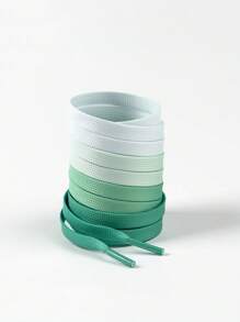 1 par de cordones de zapatos de moda con degradado de color, disponibles en múltiples colores, cordones elegantes para tenis, zapatos casuales, accesorios para zapatos