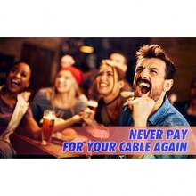 Antena de TV HD de señal súper 360° - Alcance de transmisión HD gratuita de 580 millas, compatible con 4K1080p, fácil instalación, ideal para áreas urbanas y rurales, diseño negro suave, antena exterior de amplio alcance | Acabado negro elegante | Antena de configuración sencilla