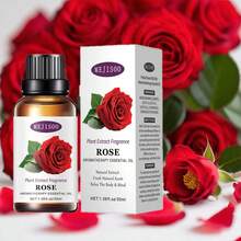 Rose Essential Oil, 1.06 Oz Single-Note Essential Oil - Suitable For Home Aromatherapy Machines, Diffusers, Candle DIY, Suitable For Offices, Bedrooms, Fresh Air, Recommended As A Holiday Gift