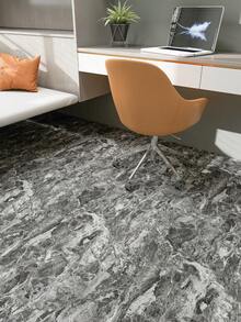 YUANYI 40*100厘米 自粘地板砖墙纸 - 大理石纹 - PVC自粘地板贴纸 - 适用于楼梯、浴室、客厅、卧室、阳台地板翻新 - 粘贴式瓷砖 - 彩色 - 查看 7