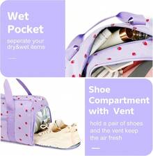 Training Bags - Purple Strawberry Corduroy - View 5