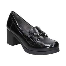 PITILLOS | Chaussures Pitillos pour femme – Mocassins enrobé noir – Chaussures à enfiler – Talon moyen confortable – – Polyvalentes – Haute qualité – Modèle 30101 - Noir - Voir 2