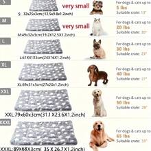 1pc Pet Mat, Dog Bed Pad, Soft Pet Blanket, Double-Sided Dog Blanket, Warm Sleep Blanket, Suitable For Small, Medium, Large Dogs And Cats