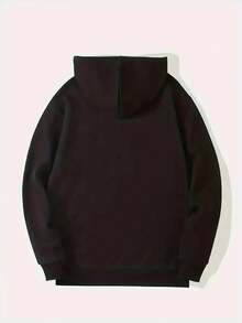 Sudadera con capucha de cremallera popular para el Día del Padre de la leyendaítica de hombres, diseño de moda de manga larga negra para hombres - Negro - Ver 5