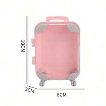 1pc Mini Suitcase - Colorful ABS Trolley Case, Suitable For Teenagers And Storage - Doll House - Perfect For Travel, Gatherings And Small Item Storage (Multiple Colors Available) - Multicolor - View 5