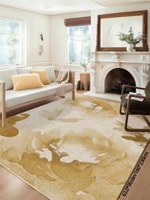 1 Piece Spring Colorful Faux Cashmere Living Room Carpet With Floral Pattern. Soft And Fluffy Area Rugs For Bedroom, Pink Home Decoration, Comfortable To The Touch, Non-Slip Washable Foldable Area Rug. It Can Be Used As Living Room Rug, Bedroom Rug, Hallway Doormat, Suitable For Different Seasons And Various Occasions In Spring, Summer, Autumn And Winter.