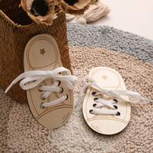 Wooden Lacing Toys For Kids, Educational Fine Motor Skills Development Toys, Shoe Tying Learning Toys For Toddlers - Multicolor - View 11