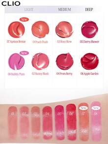 Clio K-Beauty 2合1唇頰彩，乳霜腮紅，自然亮澤妝效，質地滑順，易上妝，不油膩，方便攜行，奶油般好暈染 - 05 CHERRY SHOWER - 查看 9