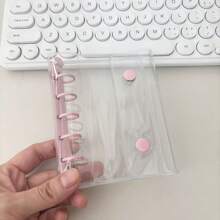 M5 活页夹 Kpop 收藏书，马卡龙 5 孔封面，DIY 10 件套，45 张网格/空白/线补充纸，活页垃圾日记本手记 - 彩色 - 查看 23