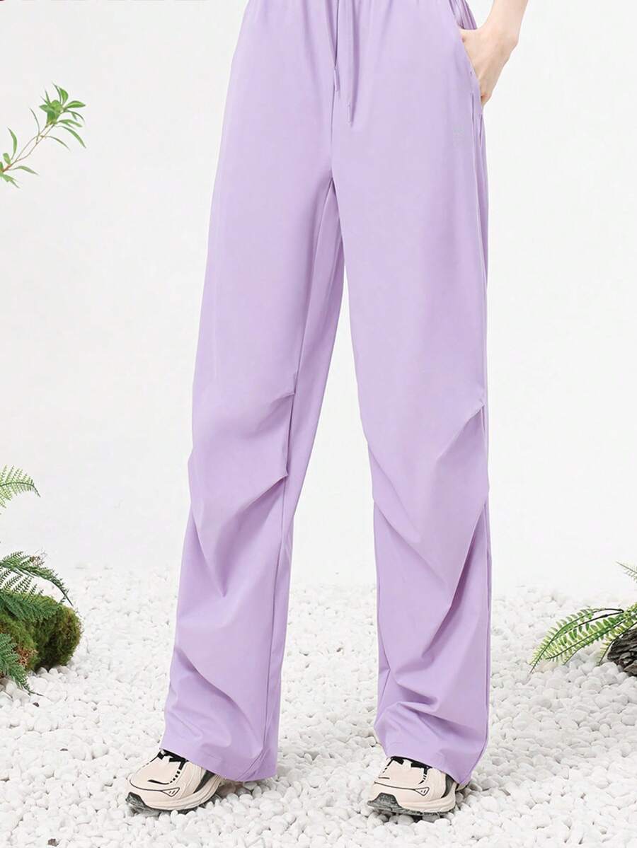 CAMEL CROWN Pantalon de parachutiste pour femmes, pantalon décontracté respirant, pantalon droit à séchage rapide pour assaut, pantalon ample pour randonnée et sports - Violet clair - Voir 1