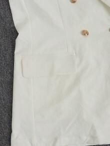 Spring And Autumn Women's Slim Fit British Style Button Solid Color Temperament Leisure Medium And Long Small Suit Jacket Suit Women