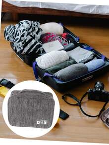 Travel Cable Organizer Bag Portable Cable Storage Bag For Earphone Phone Charger Compactcharger Case Power Bank Phone Charger Digital Camera Accessories - Multicolor - View 3