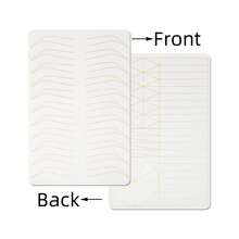 1 pieza Piel de práctica para microblading de 2 lados gruesos para maquillaje permanente, sin tinta requerida, nuevo para principiantes