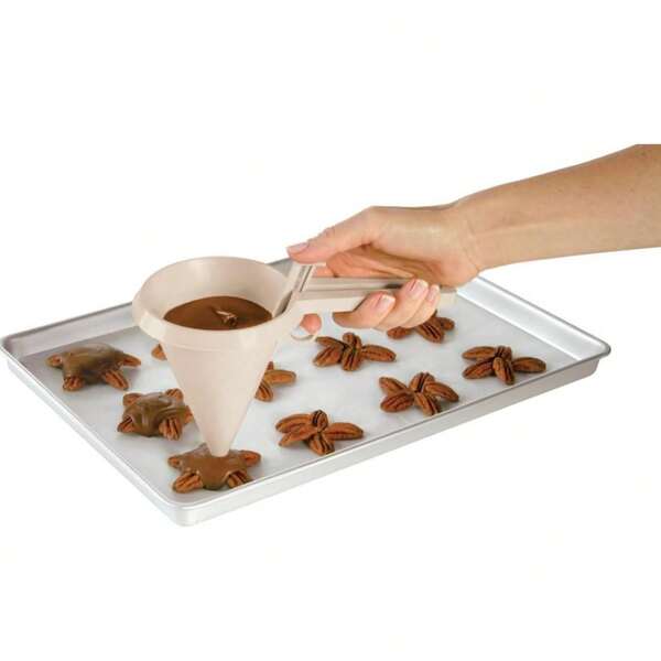 1 pieza/2 piezas Embudo para crema de glaseado - Herramienta ajustable para hornear pasteles, magdalenas, panqueques - Accesorios de cocina para hornear, Juego de embudos esenciales de cocina, Multiusos para aceite, vino y organización de cocina, a prueba de salpicaduras, fácil almacenamiento para la organización de la cocina