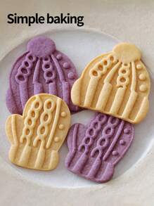 قالب تشكيل بسكويت بنمط قبعة وقفازات صوفية، طوابع بسكويت عيد الميلاد للأطفال والوالدين، عناصر ديكورية لعيد الميلاد، قوالب تشكيل بسكويت العطلات، أدوات تحضير الحلويات، ديكورات عيد الميلاد، بيجامات عيد الميلاد، هدايا عيد الميلاد، ديكور عيد الميلاد