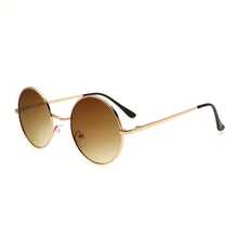 Gafas de moda con montura redonda clásica y casual para hombres - Negro - Ver 5