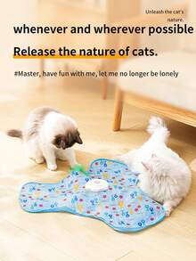 Interactive Cat Toys Hide And Seek Moving Concealed Teaser Rechargeable Automatic Indoor Kitten Exercise Rotating Electric Toys Electric Hunting Cover Pet Gift Pet Toy - Multicolor - View 4