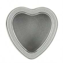 YDSDicunoy 20 Pack 2oz Metal Tins Heart Shaped Empty Tin Box With Lids Candle Jars Gift Storage Container Cans With Clear Window For Candle Making Candies Treasures - as pic - View 5