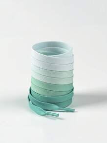 1 par de cordones de zapatos de moda con degradado de color, disponibles en múltiples colores, cordones elegantes para tenis, zapatos casuales, accesorios para zapatos