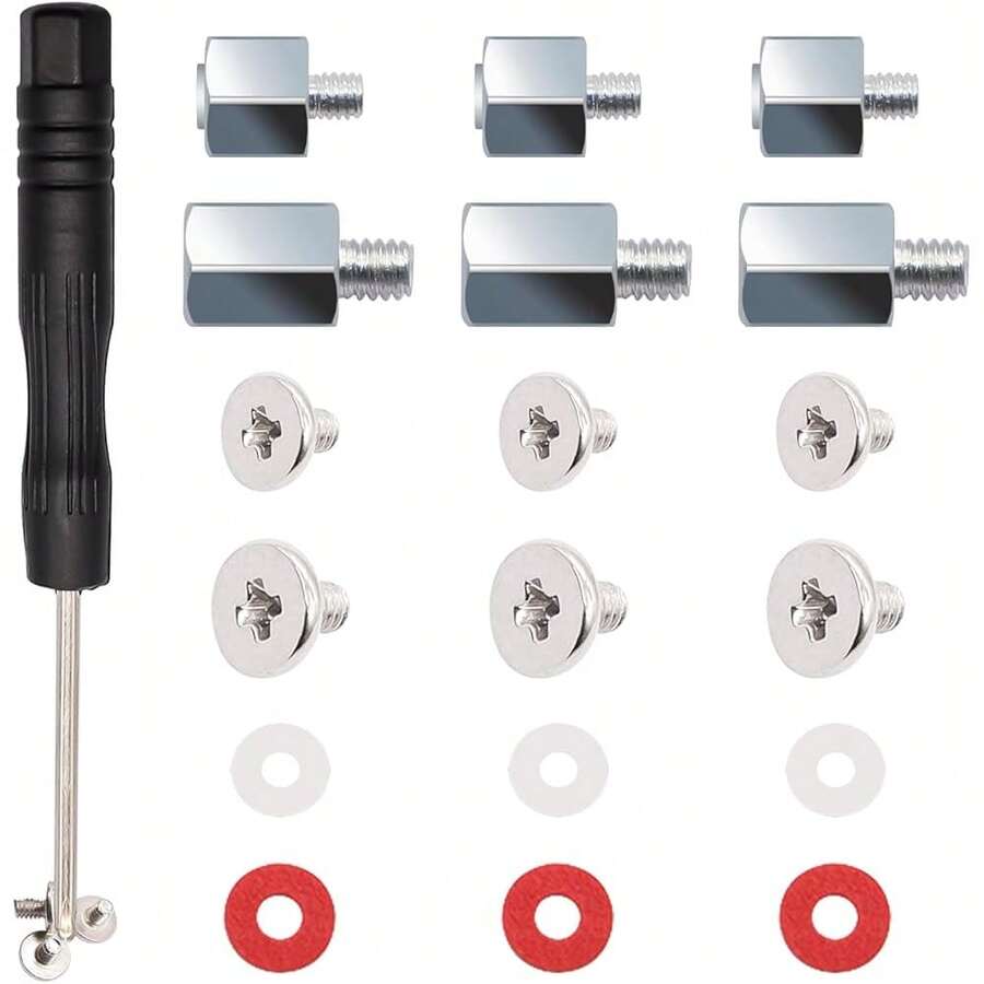New M.2 SSD Mounting Screws Kit, M.2 Morboard Standoffs And Screws, NVMe Screw Magnetic Screwdriver, Used For Mainboard Repair Of Laptop & Computers - RAM - 查看 1