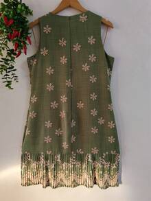 Women's Dress - Verde militar - Ver 2