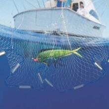 Fishing Cast Net 5.4m/18ft Hand Weaving Cast Fishing Net Quick Throw Mesh Drawstring Chain Bottom Spread Nylon Fishing Cast Net Bait Easy Throw Hand Cast Nylon Mesh With Sinker - White - View 1