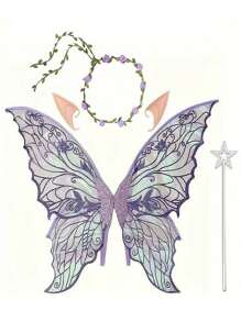 Cosplay Fairy Wings Fashionable And Exquisite 4-Piece Butterfly Sweet And Cute Stage Performance Costume