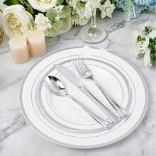 مجموعة سكاكين ستيك من الفولاذ المقاوم للصدأ 10/25/50/75/150 قطعة، مجموعة أدوات مائدة معدنية لامعة قابلة لإعادة الاستخدام، مناسبة للمنزل والمطبخ والمطعم وحفلات الزفاف والأعياد، آمنة للغسل في غسالة الأطباق