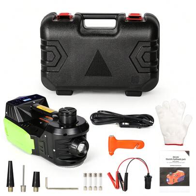 4-In-1 Electric Car Jack 12V 5T - Hydraulic Jack For Sedans And SUVs, Car Jack Set For Safe And Easy Lifting