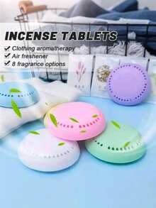 10款持久留香空气清新剂、除臭剂、固体空气清新剂，附赠一个外壳——芳香固体除臭托盘，适用于家居、车内、浴室、卧室、衣柜和卫生间，提升浴室、卧室、车内和家居的清新感。非常适合用于衣柜和卫生间（颜色随机）、厨房、浴室、家居和家居用品的除臭。