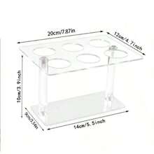 1pc Ice Cream Cone/Cup Holder Stand, 6 Slots Cone/Cup Rack, Universal For Holiday Party, Buffet Restaurant, Sushi Hand Roll Display, No Power Needed - Multicolor - View 7