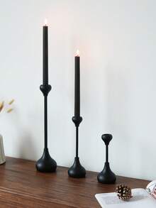 1 buc Suport de lumânare din lemn negru în formă de lacrimă, Suport minimalist pentru lumânări Wabi-Sabi și aromaterapie, Suport înalt romantic francez pentru lumânări, Potrivit pentru decorul casei, Suport de lumânări pentru sufragerie și sufragerie, Decor pentru evenimente și petreceri de nuntă, Cadou