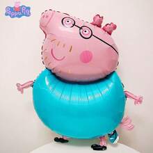 Hasbro 4件套官方授权乔治、妈妈、爸爸、小猪气球套装，可爱卡通风格手链装饰，嘉年华派对拍照道具，派对用品，圣诞节和生日礼物 - YY-XZPQ-067+502+068+077 - 查看 6