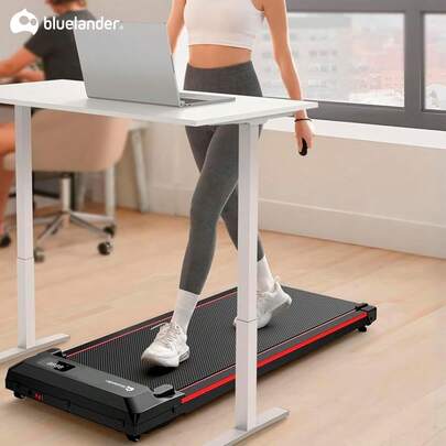 Walking Pad Bluelander banda caminadora plegable eléctrica ejercicio fitness compacto portátil entrenamiento en casa oficina equipo multifunción ajustes velocidad deporte salud cardio