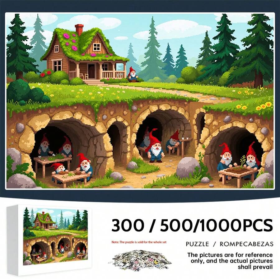 1000/500/300 片成人拼图，38x26 厘米/14.96x10.24 英寸，高品质厚纸板，色彩鲜艳，便携式艺术装饰 DIY 爱好必备，生日、万圣节、感恩节、斋月、复活节的完美礼物，工艺精湛，学习、娱乐活动游戏，艺术拼图系列，激发创造力，增强认知能力