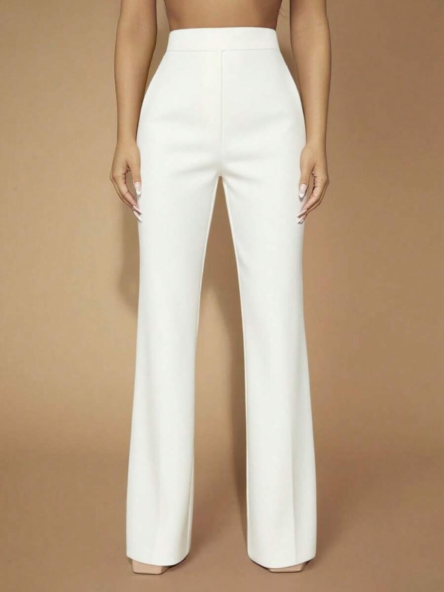 畅销女士通勤简约工作办公室风格简约性感优雅长裤，女装，秋季女装