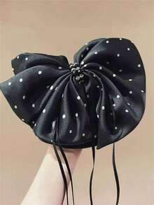 1 قطعة مشبك شعر كلاو ذو نقاط بولكا أنيق وعتيق، إكسسوار شعر متعدد الاستخدامات للذيل والكعكة، مناسب للأعياد والحفلات والإطلالات اليومية، إكسسوارات شعر بوهيمية، إكسسوارات خريفية، مشابك شعر للشتاء والإطلالات الصيفية للمرأة