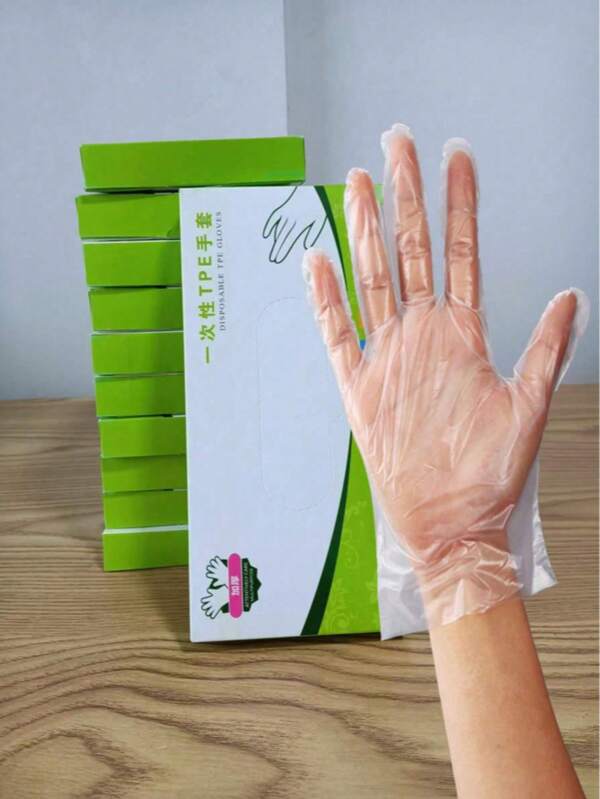 1 Scatola/80 pezzi/100 pezzi Guanti monouso, Guanti per uso domestico/salone di parrucchiere/pulizia/cucina, Forniture per San Valentino e Capodanno