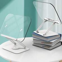Transparenter Leseständer aus Acryl, 360 Grad drehbarer Desktop-Tablet-Halter