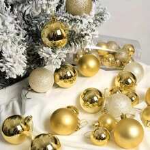 24pcs Christmas Balls, Christmas Ornaments, Colorful Plastic Electroplated Ball Ornaments ,For Christmas TreeMall Holiday Party Hanging Christmas Tree Upscale Hotel Restaurant Decoration ,Shatterproof Hanging Decorations ,Celebration Decoration Anniversary Birthday Everyday Exquisite Craftsmanship Fashion For Christmas, Birthday, Valentine's Day, Wedding Party, Home, Office, Outdoor, Christmas Tree, Create Holiday Atmosphere, Christmas Gift - Multicolor - View 5