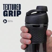 Botella mezcladora SportMixer BlenderBottle para batidos de proteínas y pre-entrenamiento, 20 onzas, negro