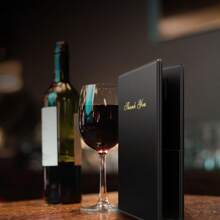 1/2/3/4/5 Pcs Professional 10 Inch Guest Check Presenter With Gold "Thank You" Text, Ideal For Restaurants And Cafes