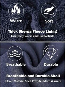 Lined Hoodies For Men Heavyweight Full Zip Up Sweatshirt Thick Fleece Jackets Winter Warm Coats