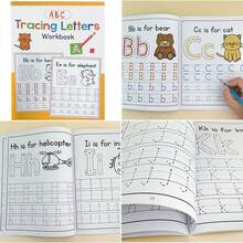 26 English Letters Tracing Workbook, 28 Pages Of A-ZAlphabet Practice Paper Learning English Exercise Book,ABC Writing Workbook Handwriting Workbook ForPreschool Kids, Toddler Boy Toys,GameBook.Book For Kids,Kid Learning