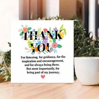 Placa decorativa y letreros Gracias, decoración de oficina divertida, regalos de aprecio para hombres y mujeres, para jefe, mentor, líder, empleado, Acción de Gracias, decoración de escritorio linda para colegas y compañeros de trabajo, decoración de cocina de estilo rústico, arte de pared para sala de estar, decoración del hogar única, posavasos, decoración de dormitorio bohemio, decoración de pared de baño.