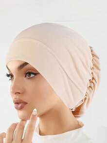 女士弹力头巾 - 弹性全包覆式癌症化疗帽，柔和灰色 - 适合日常、节日、术后佩戴 - 易于护理且佩戴稳固 - 理想的生日/母亲节礼物、宗教场合、优雅头饰、耐用结构、头部遮盖物、特殊场合睡眠帽 - 顏色 - 查看 20